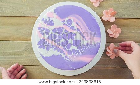 Mousse Cake With Mirror Glaze
