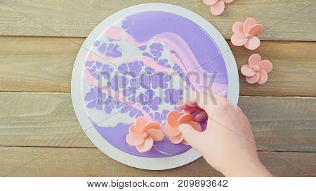 Mousse Cake With Mirror Glaze