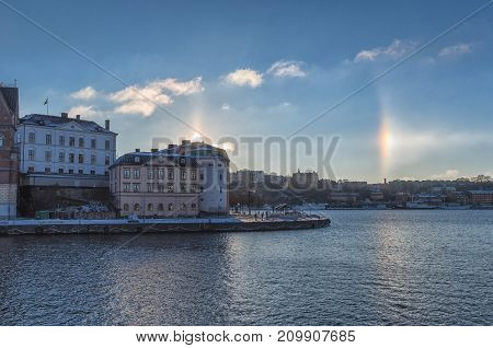 Stockholm, Sweden - December, 2014. Stockholm City At Winter Time.