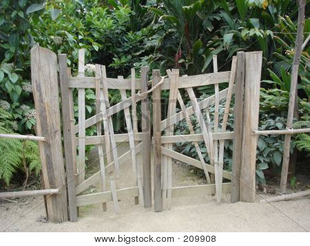 Rustikale Gate