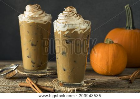 Sweet Iced Pumpkin Spice Latte