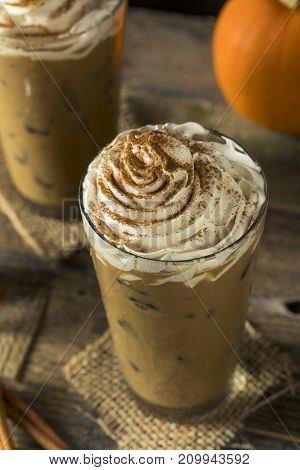 Sweet Iced Pumpkin Spice Latte