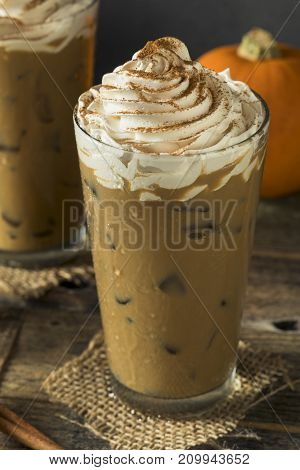 Sweet Iced Pumpkin Spice Latte