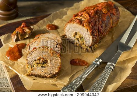 Rustic Italian Homemade Beef Braciole