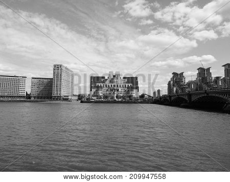 British Secret Service In London Black And White