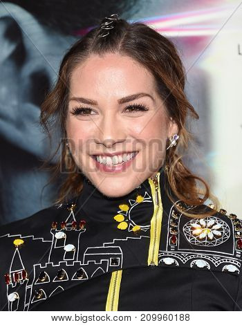 LOS ANGELES - SEP 27:  Allison Holker arrives for the 'Flatliners' World Premiere on September 27, 2017 in Los Angeles, CA