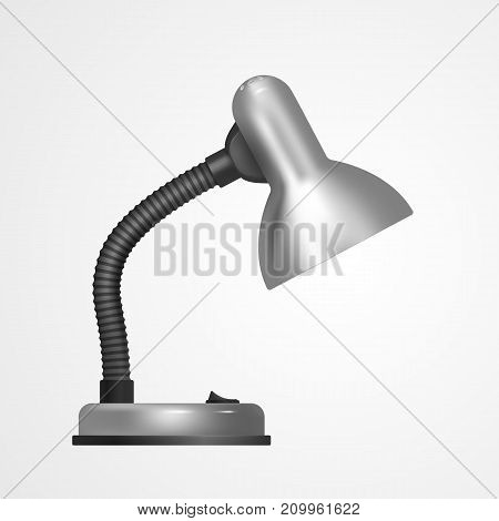 Office desk lamp. Realistic design Vector illustration
