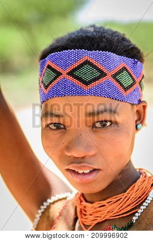 Bushman People In Namibia