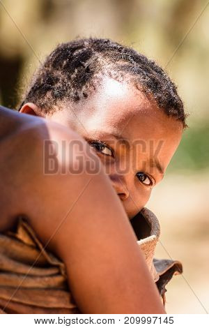 Bushman People In Namibia