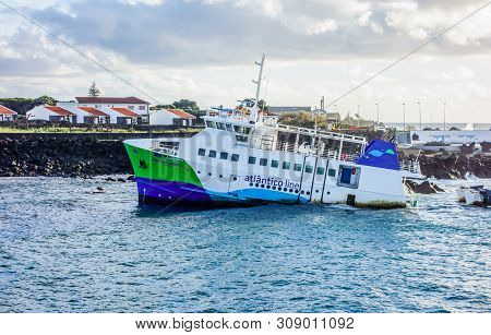 Madalena, Portugal - March 02, 2018: The Ferry 