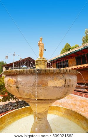 Nemocon June 26  Fountain In The Courtyard Of The Nemocon Salt Mine Built In 2010 And Dedicated To M