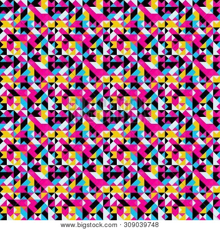Abstract Geometric Seamless Pattern Grunge Texture Quality Illustration For Your Design