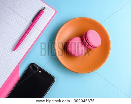 Flaylay of coffee break concept in office