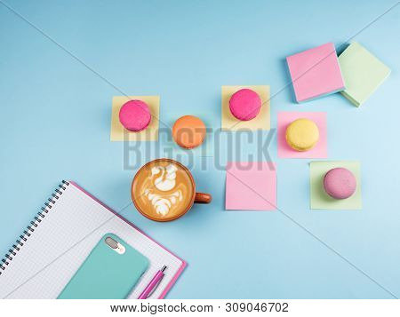 Flaylay of coffee break in office
