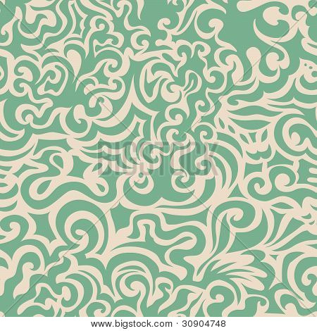 Riccio blu seamless pattern
