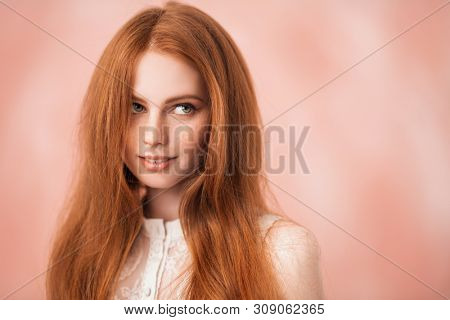 A portrait of a lovely mysterious girl. Beauty, cosmetics.