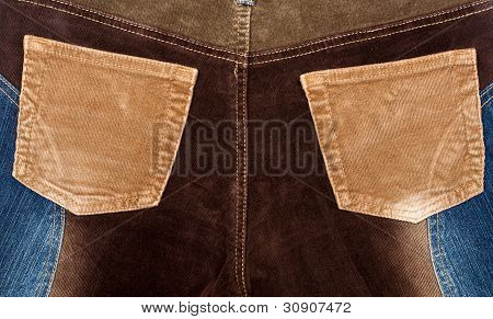 Corduroy And Jeans Fabric Textures