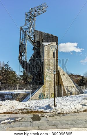Sofia, Bulgaria - February 5, 2017: Winter View Of 1300 Years Bulgaria Monument In Sofia, Bulgaria