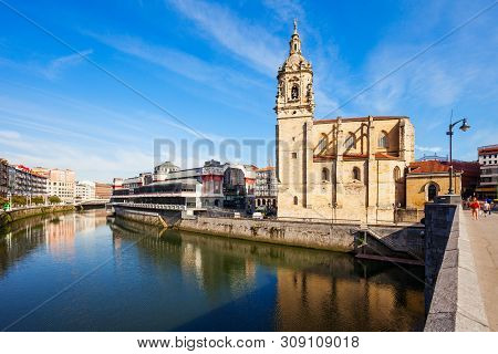 Church Of Saint Anthony Or Iglesia De San Anton Is A Catholic Church Located In The Old Town Of Bilb