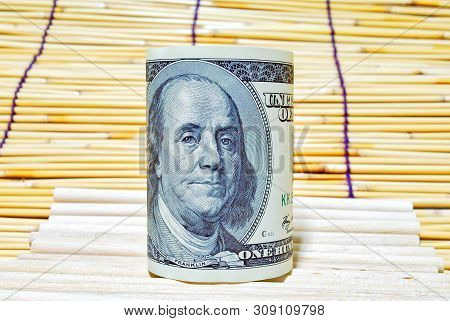 Close Up Currency Of The United States Of America