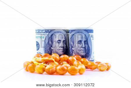 Close Up Currency Of The United States Of America