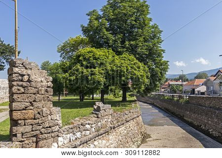 Pirot, Serbia - June 15, 2019: Park Around Of Historical Pirot Fortress, Southern And Eastern Serbia