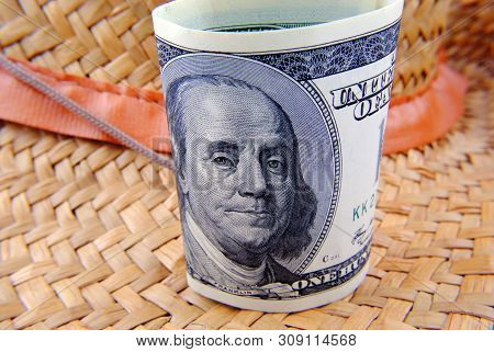 Close Up Currency Of The United States Of America