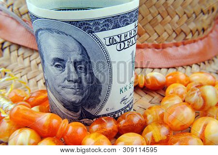 Close Up Currency Of The United States Of America