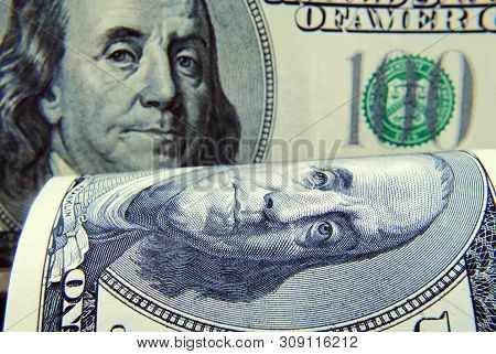 Close Up Currency Of The United States Of America