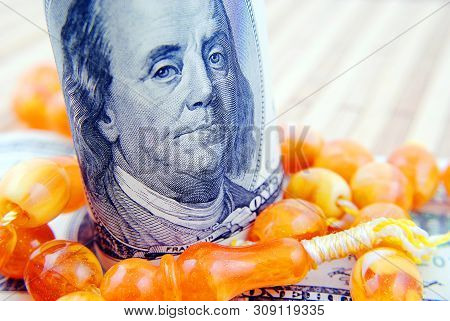 Close Up Currency Of The United States Of America