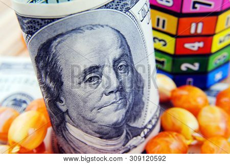 Close Up Currency Of The United States Of America