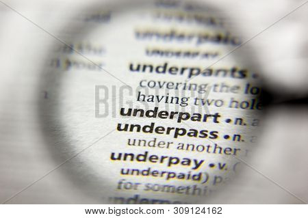 The Word Or Phrase Underpart In A Dictionary
