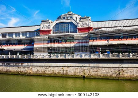 Ribera Market Or Mercado De La Ribera Is A Food Market Located In Bilbao, Capital Of The Basque Prov