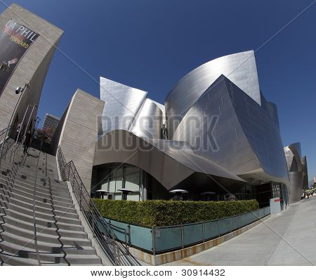 Walt Disney Concert Hall w Los Angeles, Ca