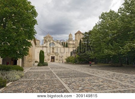 Poblet Monastery In Catalonia Is One Of The Largest In Spain.