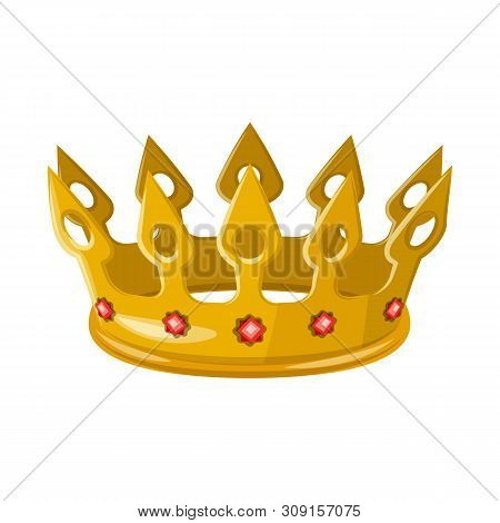 Isolated Object Of Monarchy And Gold Icon. Set Of Monarchy And Heraldic Stock Vector Illustration.