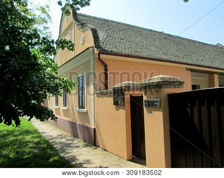 Idvor, Serbia - May 02, 2019: Birth House Of Mihajlo Pupin, Idvor