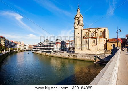 Church Of Saint Anthony Or Iglesia De San Anton Is A Catholic Church Located In The Old Town Of Bilb