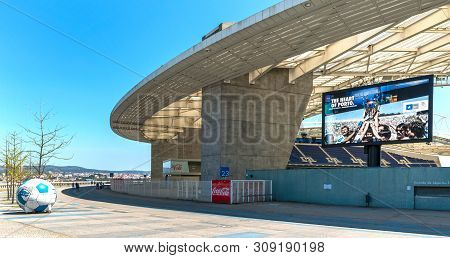 Porto, Portugal - April 2018: View On Estadio Do Dragao Arena