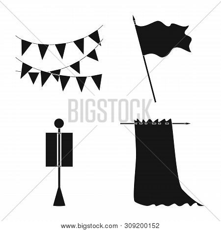 Vector Design Of Material And Media Icon. Collection Of Material And Textile Stock Vector Illustrati