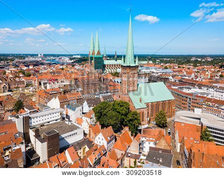 St. Petri Church Is A Lutheran Cathedral In Lubeck, Germany
