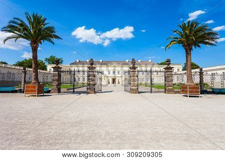 Herrenhausen Palace Located In Herrenhausen Gardens In Hannover City, Germany