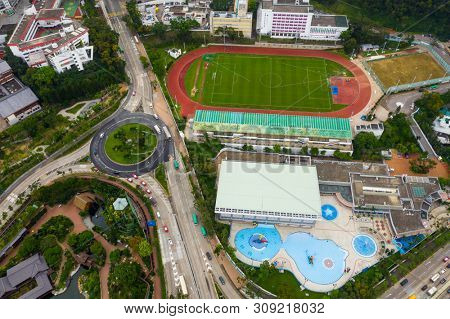 Ngau Chi Wan, Hong Kong 16 May 2019: Hammer Hill Road Sports Ground