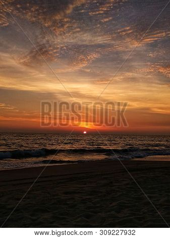 A Beautiful Sunset, Leaving Behind Memories And Coming With Longing