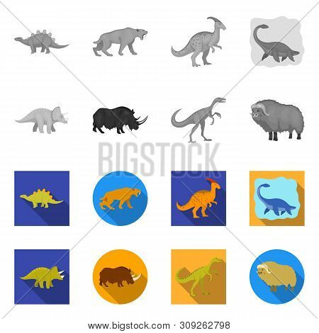 Vector Illustration Of Animal And Character Logo. Collection Of Animal And Ancient Stock Vector Illu