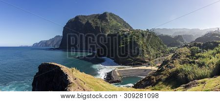 Views From Miradouro Do Guindaste In Madeira (portugal)