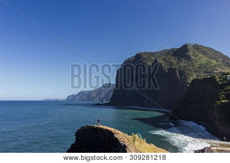 Views From Miradouro Do Guindaste In Madeira (portugal)