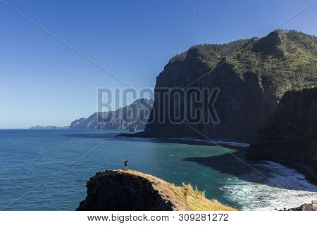 Views From Miradouro Do Guindaste In Madeira (portugal)