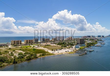 Aerial View Of Perdido Key, Florida And Ono Island, Alabama Beaches