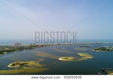 Aerial View Of Perdido Key, Florida And Ono Island, Alabama Beaches